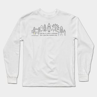 London Skyline and Quote Long Sleeve T-Shirt